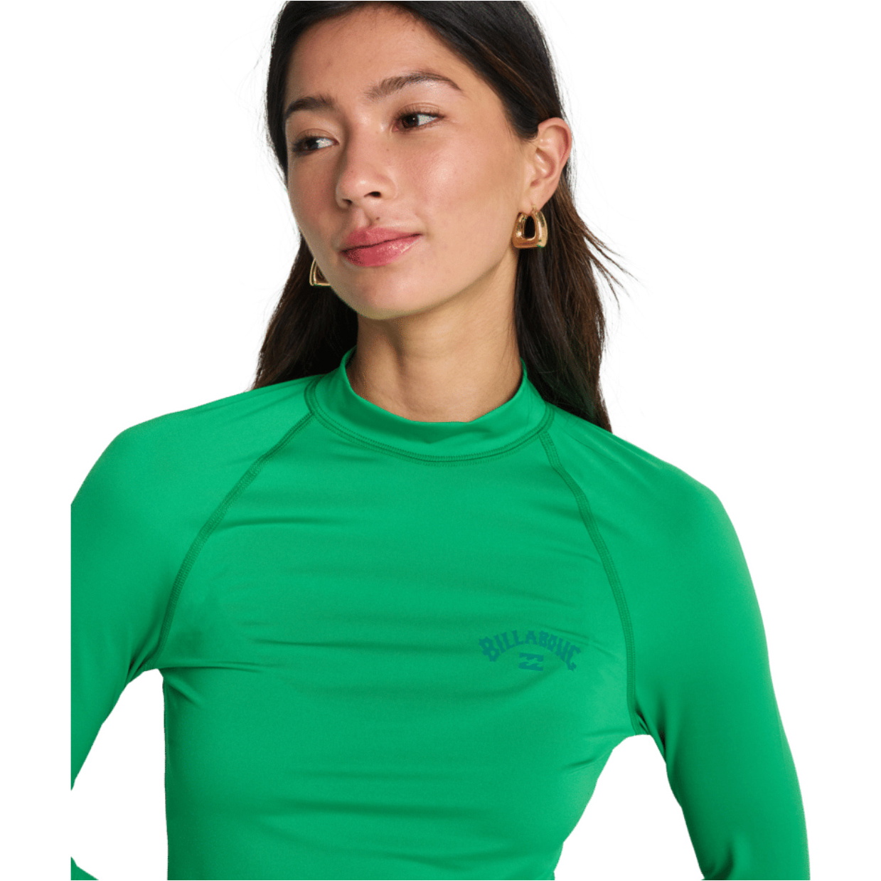2026 Billabong Womens Tropical Surf Long Sleeve Rash Vest EBJWR03014 - Summer Green